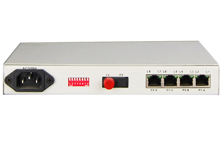 8*POTS+4RS232 Fiber Mux(Desktop Tpye)