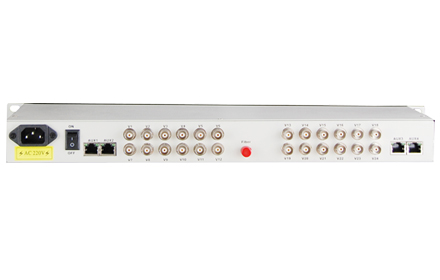 24* Video+1*Reverse Date Fiber Transceiver