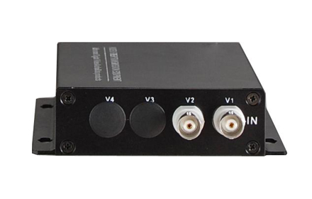 2*Video+1*Reverse Date Fiber Transceiver（Black）