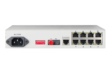 8 Channel Physical lsolation FE Fiber Media Converter