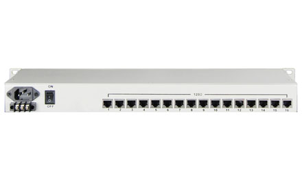 16E1 to 3x1000base-Tx +2x1000base-X Converter
