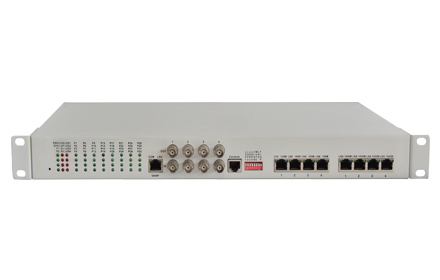 Fiber-32Voice + 4E1 +2GE+ 4FE+2*serial data Mux(Physical iso