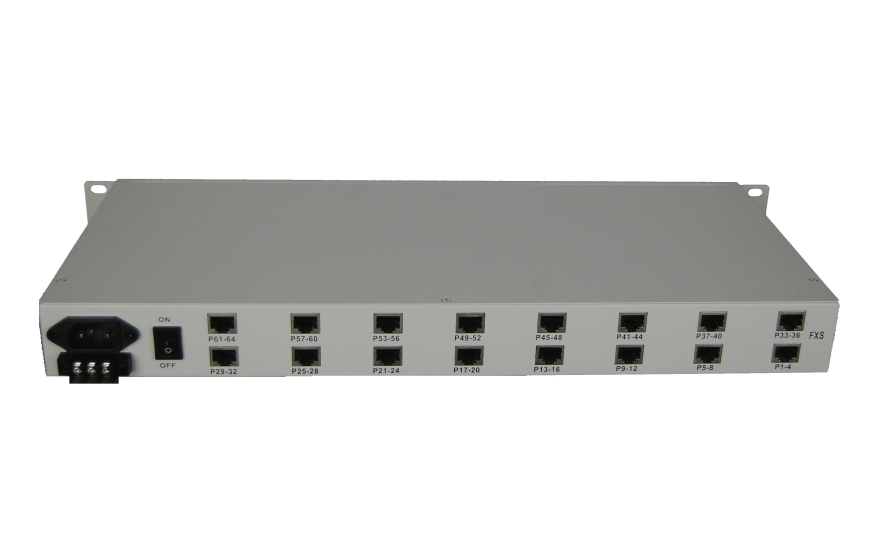 64 channel voice over ethernet(IP)