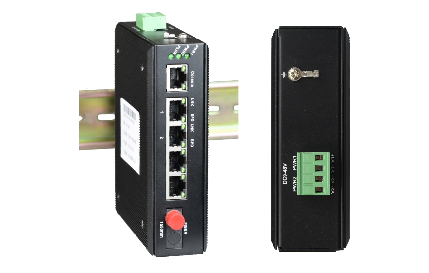 Managed 2* GE Fiber Media Converter