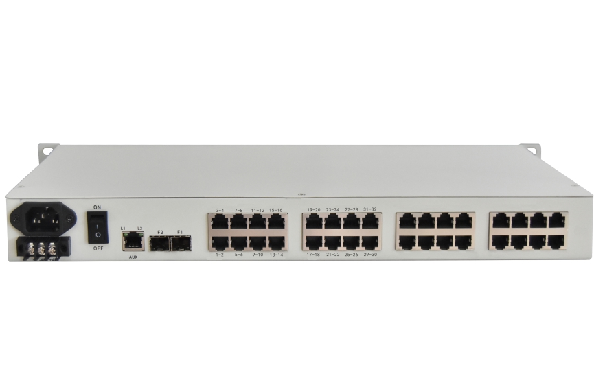 32E1+4GE PDH Fiber Multiplexer