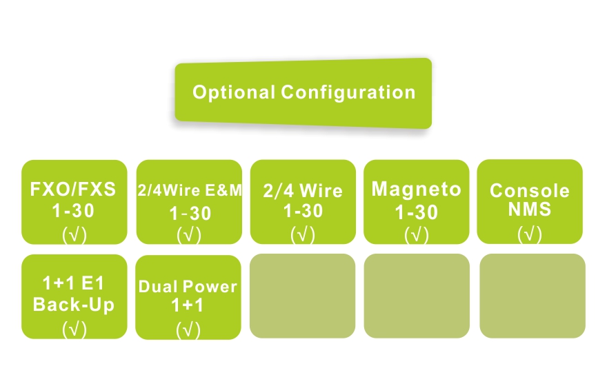 1+1  E1  30Voice  over  E1  PCM