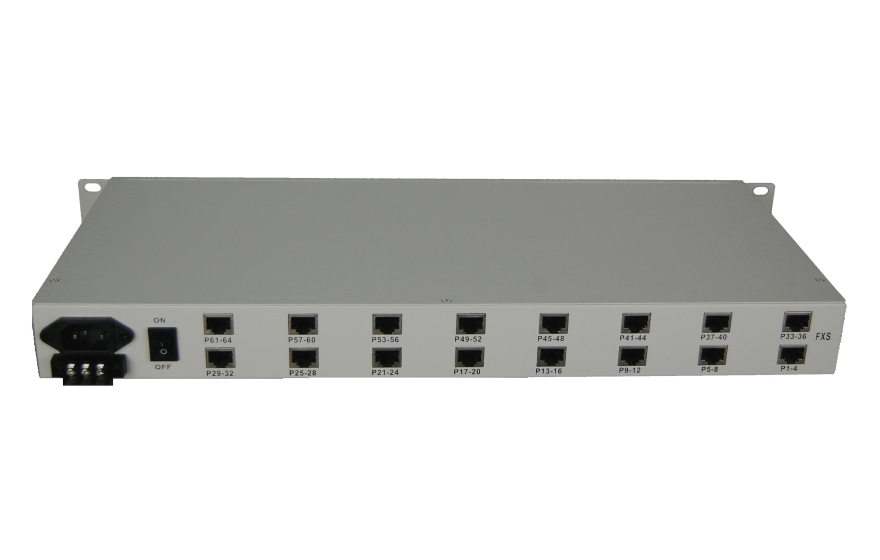 Fiber-64Voice + 4E1 + 4FE  Multiplexer