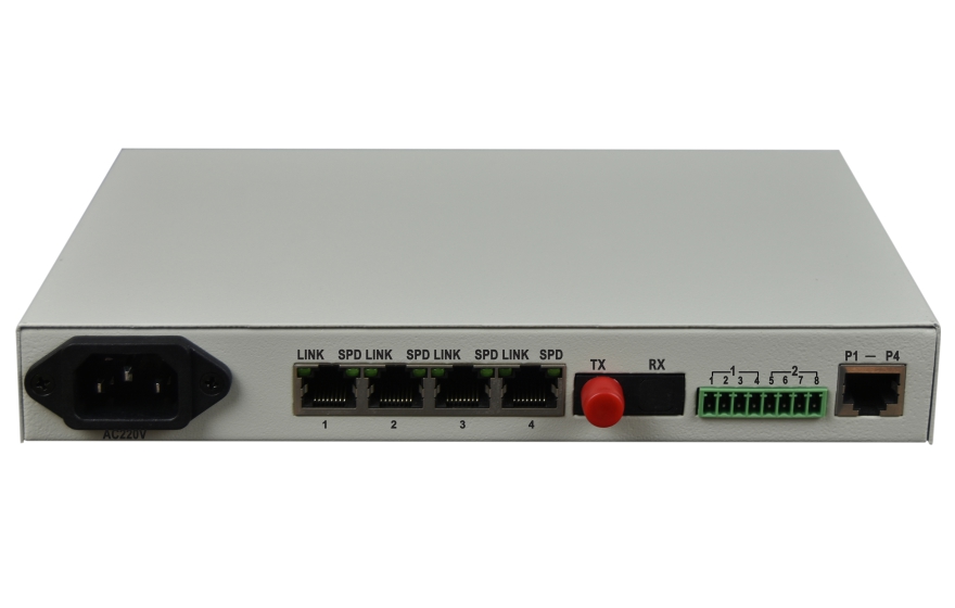 4*voice+4GE+2*Serial Fiber MUX