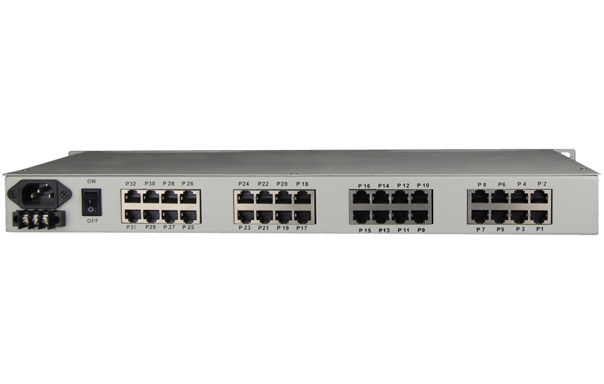 Fiber-32Voice + 4E1 + 4GE + 4*Serial Multiplexer