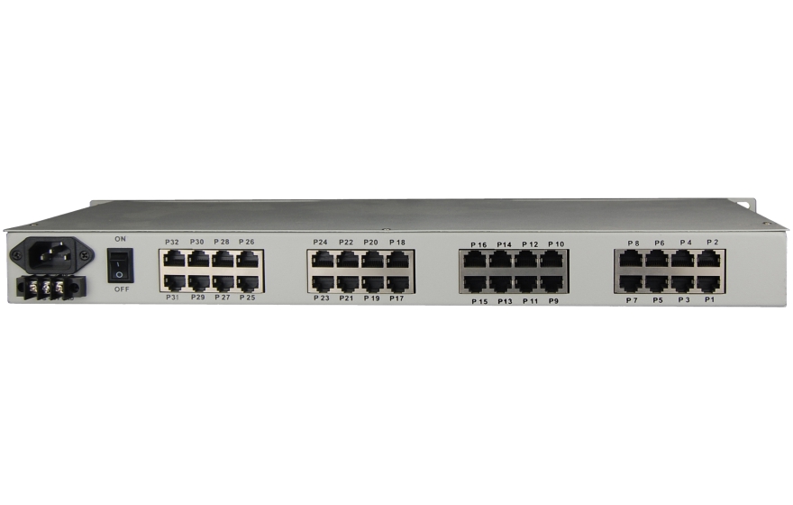 Fiber-32Voice + 8E1 + 4GE + 4*Serial Multiplexer