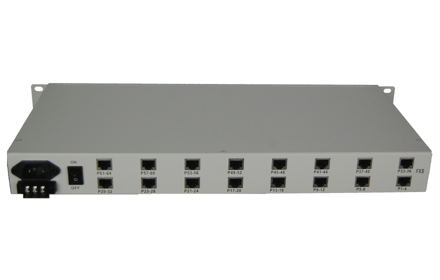 Fiber-64Voice + 4E1 + 4GE + 4RS232 Multiplexer