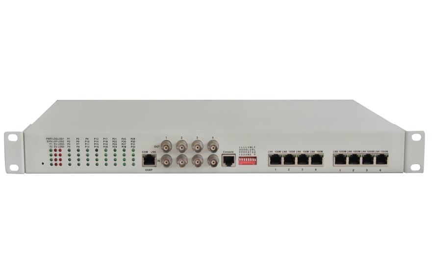 Fiber-32Voice + 4E1 +2GE+ 4FE+2*serial data Mux(Physical iso