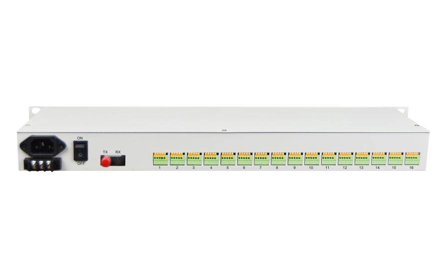 16 Channel RS232/422/485 Fiber Modem