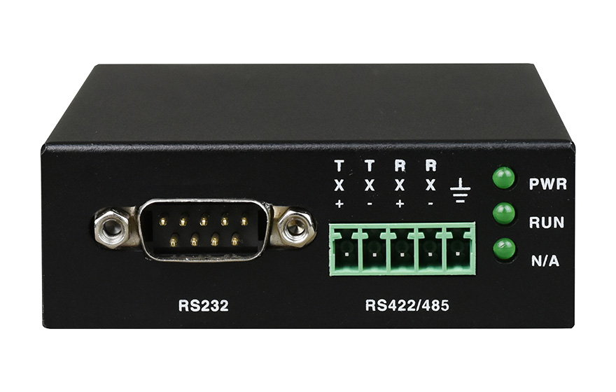 1 channel RS232/422/485 serial to Ethernet converter