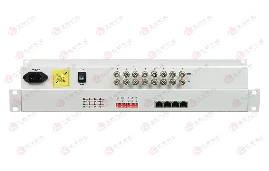 飞畅科技-8E1-4ETH逻辑隔离转换器