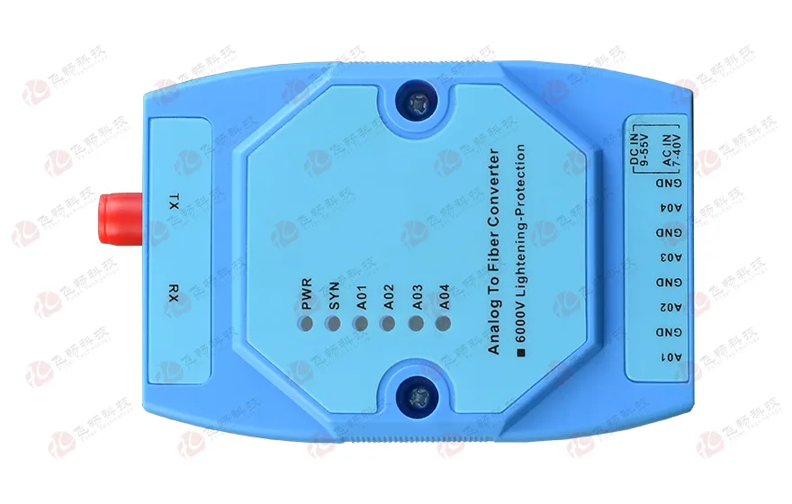 飞畅科技-亚当模块 工业级1-4路4-20mA 模拟量光端机