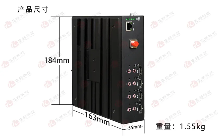 飞畅科技-4路2K HDMI + 1路千兆以太网 光端机