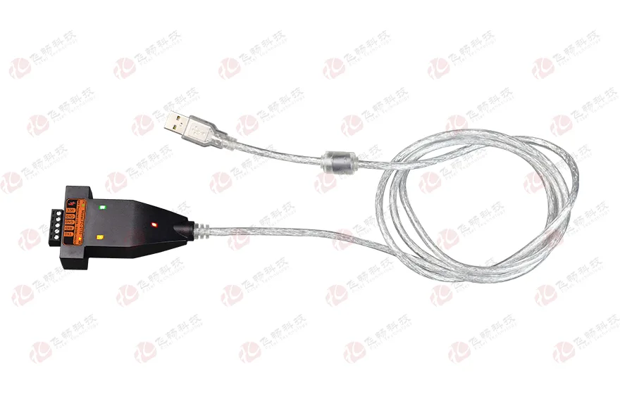 飞畅科技-工业级6KV 防雷型 usb转1路高速rs485+1路RS232(带线) 转换器