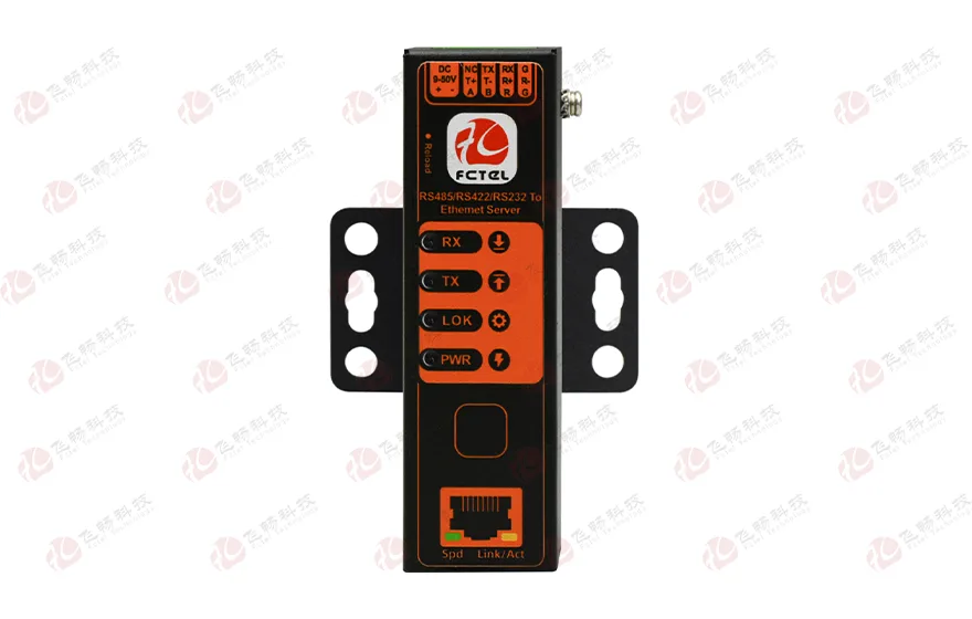 飞畅科技-口红型工业轨式1路三合一RS485/422/232 串口服务器