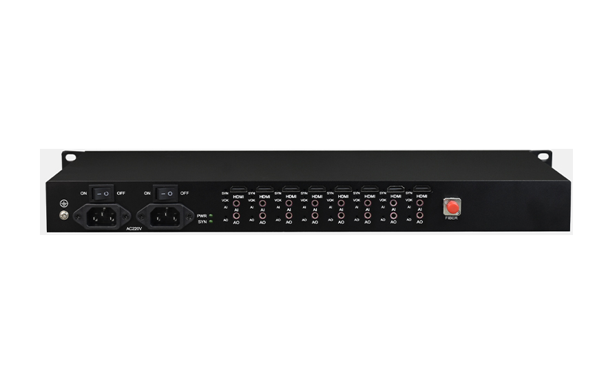 飞畅科技-8路2K 60HZ HDMI 可带独立双向音频  光端机